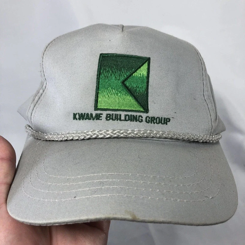 Kwame Building Group Rope Hat Cap Yupoong Adjustable Strap One Size Fits Most OS